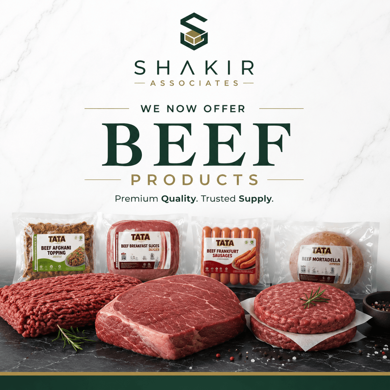 Now Offering Premium Beef Products